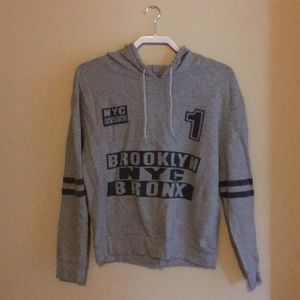 Thin light grey hoodie
